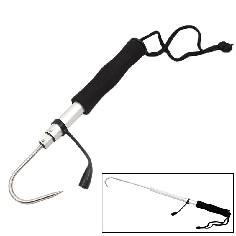 Landing Net Telescopic - Gancho Telescópico Retrátil para Pesca em