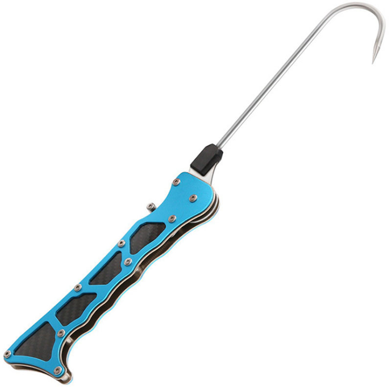 Landing Net Telescopic - Gancho de Pesca Profissional Dobrável para