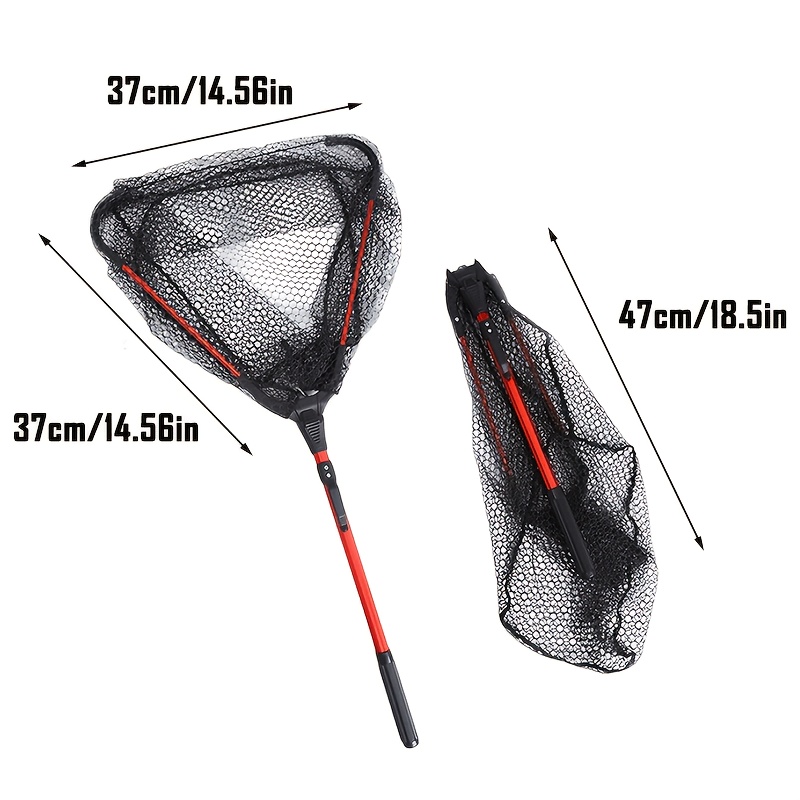 Landing Net Telescopic - Rede de Pesca Telescópica Triangular de