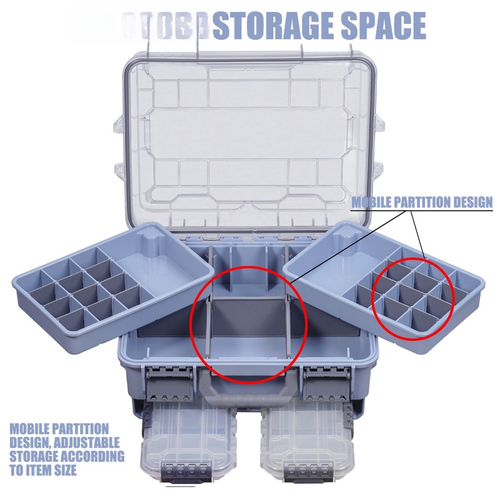 Fishing Equipment Storage - 1pc à prova dwaterproof água dupla