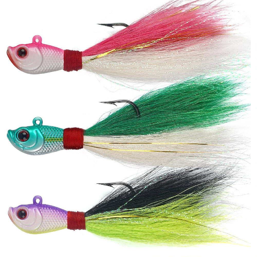 Surf Fishing Equipment - 3 pçs bucktail gabaritos de água