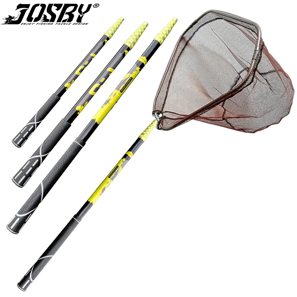 Landing Net Telescopic - Josby leve telescópica de fibra carbono