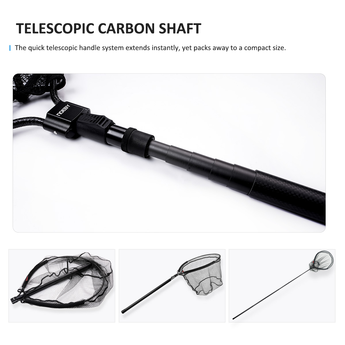 Rede de Pesca Telescópica NOEB - Landing Net Telescopic avaliação e preço