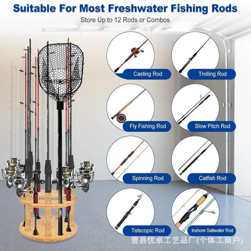 Suporte Giratório Redondo de M - Fishing Equipment Storage avaliação e preço