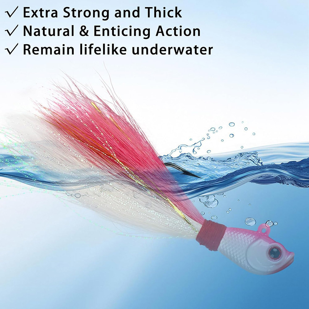 3 pçs bucktail gabaritos de ág - Surf Fishing Equipment avaliação e preço
