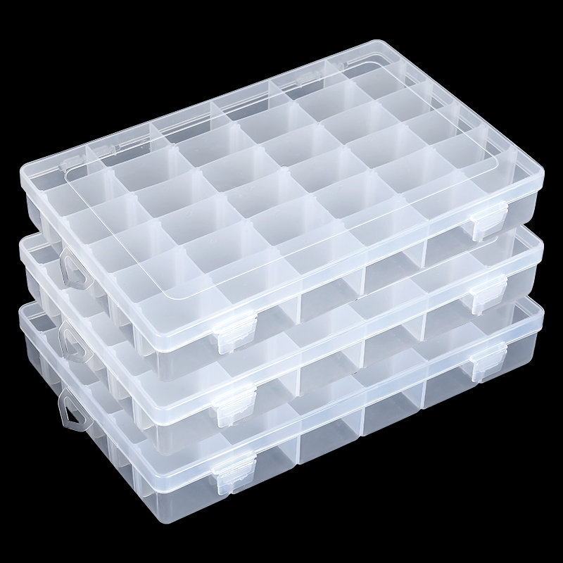 36 grades organizador de plást - Fishing Equipment Storage avaliação e preço
